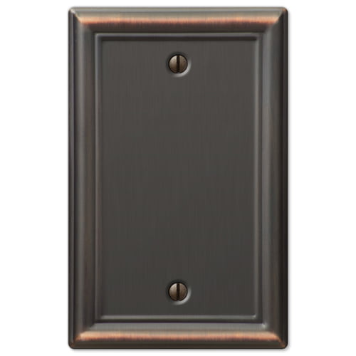 Single Decorative Blank 1 Gang Decora Wall Switch Plate Cover Oil Rubbed Bronze Com - What Is A Decora Wall Plate