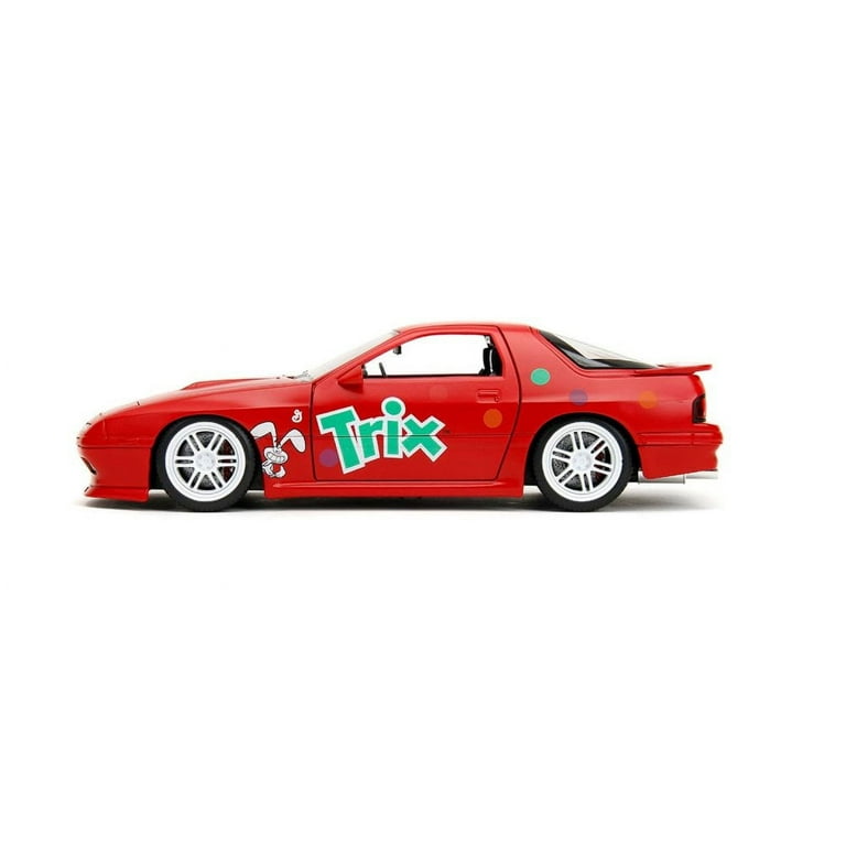 1985 Mazda RX-7 RHD w/ Trix Rabbit Diecast Figure, Red