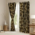 thumbnail image 3 of Castle Fairy Leopard Print Black Out Curtains for Female Men Women,Abstract Camouflage Camo Curtains Pack of 2 (42x63 Each),Retro Vintage Aesthetic Bedroom Curtains,Lightweight Room Decor, 3 of 6