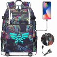 thumbnail image 1 of Legend Of Zelda: Breath Of The Wild Eye Game Usb Backpack - Cosplay Schoolbag For Students - Unisex Travel Laptop Bag, 1 of 1