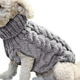thumbnail image 2 of Stylish Print Warm Pet Sweater Cozy Polyester Apparel for Indoor Home Dogs and Cats, 2 of 8
