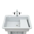 thumbnail image 3 of Freestanding Kitchen Sink Commercial Laundry & Utility Room Sinks w/ Faucet Gray, 3 of 17