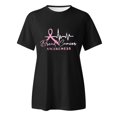 thumbnail image 4 of TSADFHJI Chandail à Col Rond Femme TP T-Shirt Imprimé Cancer pour Femmes T-Shirt de Publicité Internationale Lune T-Shirt à Manches Courtes TG Noir, 4 of 5