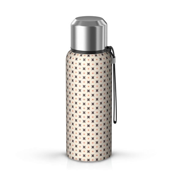 Modern 20oz Stainless Steel Thermal Bottle with Tea Filter and Cup Lid, Vacuum Insulated Coffee Mug with 316L Inner Liner, Leakproof Travel Thermos for Office, Commute & Outdoor