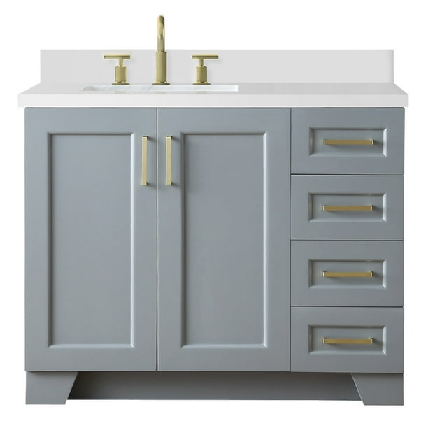 Ariel Q43slb Wqr Taylor 43 Free, 43 Inch Vanity Top With Left Offset Sink