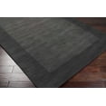 thumbnail image 4 of Hauteloom Talmage Wool Living Room, Bedroom Area Rug - Solid & Border - Gray, Black - 6', 4 of 16