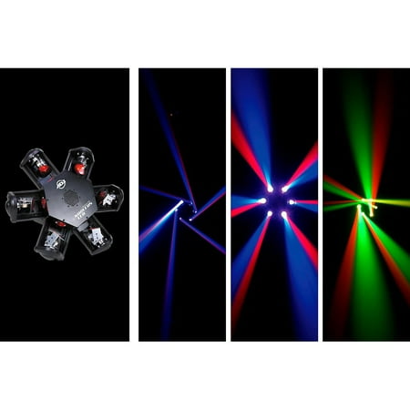 American DJ Nucleus LED - 6-Head Scanning Centerpiece Effect