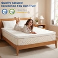 thumbnail image 4 of DADO DIDO 3 inch Gel Memory Foam Mattress Topper, Twin XL, Cooling Bed Pad with Removable Washable Bamboo Cover, 4 of 8