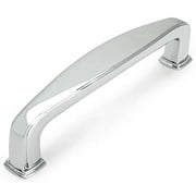 5 Pack - Cosmas 4390CH Polished Chrome Modern Cabinet Hardware Handle Pull - 3-1/2" Inch (89mm) Hole Centers