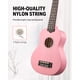 thumbnail image 5 of Ukelele soprano Donner para principiantes, 21 pulgadas, rosa, con paquete, 5 of 7