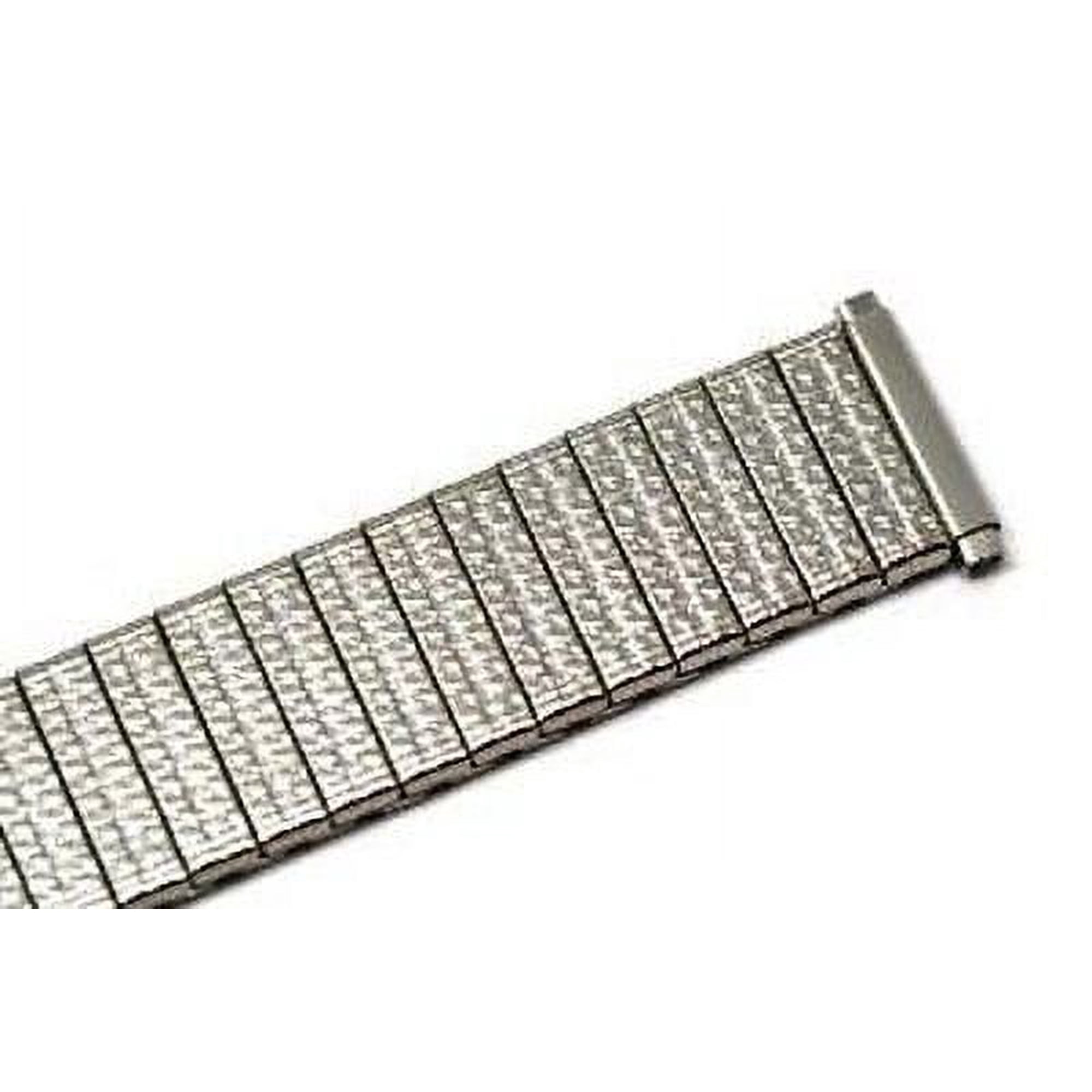 SPEIDEL 16-21MM SILVER TWIST O FLEX EXPANSION WATCH BAND STRAP 5.8 inches long