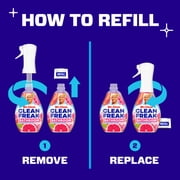 Mr. Clean Clean Freak Foaming Bathroom Surface Cleaner Multi-Surface Spray Starter Kit and Refill Bundle, Grapefruit Scent, 64 fl oz