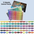 thumbnail image 3 of 72 Metallic Colored Pencils, Colored Pencils for Adult Coloring, Soft Core Coloring Pencil, Drawing Pencil for Kids Adults Beginners Artists Drawing Sketching, 3 of 7