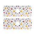 thumbnail image 7 of Yayeee Faucet Mat for Kitchen Sink 14.7" Diatomite Long Splash Guard Pad, White Triangles, 2 Pack, 7 of 7