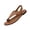 Brown, variant on Slingback Flat Shoes, Summer Sandals, Leather Flat Shoes, Strap Sandals for Women, Women's Toe Post Thong Sandals Open Toe Ankle Strap Dressy Flat Sandals, Brown 7.5