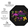 thumbnail image 4 of Bingfone Vintage Mardi Gras With Flamingo Leather Drinks Coasters With Set Of 6,Suitable For Home Kitchen,Coffee Cup Coasters Home Gift, 4 of 9