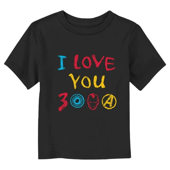 Marvel Iron Man I Love You 3000 Drawing Graphic T-Shirt