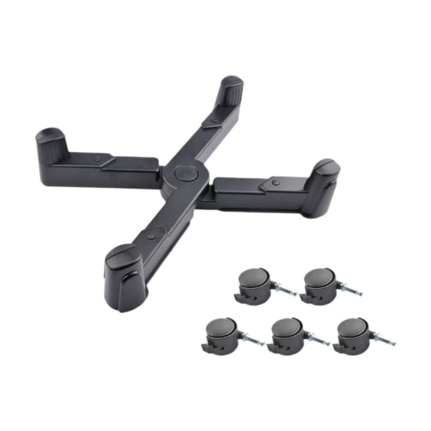 Soporte de CPU móvil, fácil de usar, ideal para oficina, hogar, sala de estudio. Negro