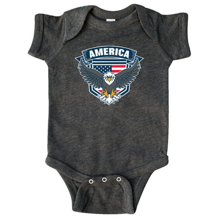 

Inktastic America with Eagle Shield and Banner Gift Baby Boy or Baby Girl Bodysuit