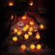 thumbnail image 3 of Guirnalda de luces de calabaza de Halloween, 20 LED, 8.2 pies, 8 modos, temporizador 3D, impermeable, naranja, Jack-O-Lantern, funciona con pilas, luces decorativas centelleantes para I, 3 of 5