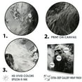 thumbnail image 3 of Designart "Minimalist Black And White Sasquatch" Bigfoot Canvas Prints, 3 of 7