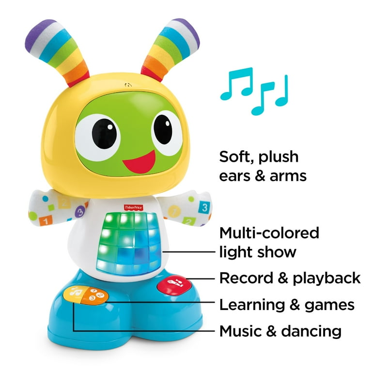 Fisher Price Dance & Move Beatbo Baby Robot Pink W/ Lights & Music