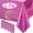 Pink, variant on Gogcaro 4 Pcs Pink Plastic Tablecloths Shiny Disposable Rectangle Table Covers Holographic Foil Tablecloth Iridescent Birthday Bridal Wedding Christmas Party Decoration, 54" x 72" (Pink)