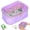 Purple, variant on Grusce Empty Mahjong Tiles Bag with Zipper, Stylish Storage Bag Waterproof and Multipurpose Case for Mahjong Tiles Accessories and Present(Case Only)