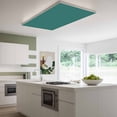 thumbnail image 3 of Dark Green Magnetic Fluorescent Light Covers for Ceiling Lights 2 x 4 Feet, Modern Pure Dark Green Office Classroom Kitchen Drop Ceiling Light Covers Lighting Filters Shade Panel 2 Packs, 3 of 9