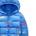 thumbnail image 6 of Children's Winter Dinosaur Hooded Bear Ear Coat Cartoon Down Jacket Girls Boys Hooded Zipper Jacket Children Clothes,1-6T, 6 of 6