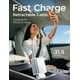 thumbnail image 3 of Cargador de coche LISEN de 75 W, 4 en 1, retráctil USB C de 15 a 31 cm, 3 of 8