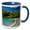 Blue/White, variant on 3drose, Cable Bay and Pepin Island, Near Nelson, South Island, New Zealand., 11oz Magic Transforming Mug