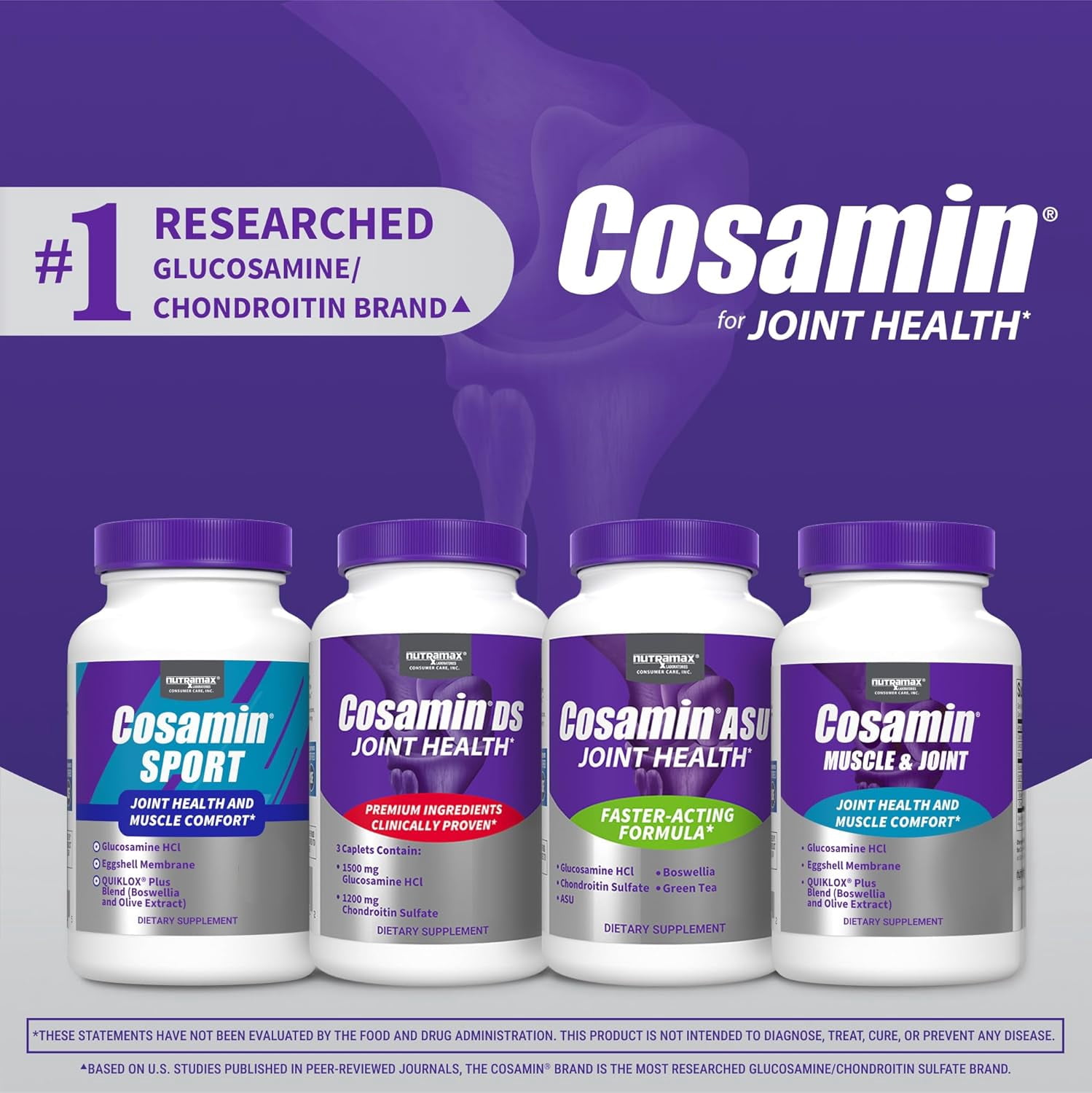Nutramax Cosamin Muscle & Joint for Men & Women, 74 Capsules