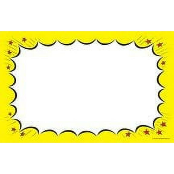 CYA204 Retail Price Signs, Cards "Blank Burst Border" Red & Yellow "Sale" Pack of 100 (7" x 11") Business Store Signs