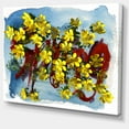 thumbnail image 2 of Lettrage et Fleurs Jaunes de Printemps - Impression sur Toile d'Art Floral, 2 of 4