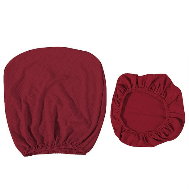 Yuarrent Paquete de 2 fundas para sillas de oficina, resistentes al desgaste, lavables, estilo Simple Multicolor, para decoración del hogar, funda para Decoración del hogar Vino rojo Yuarrent HA011226-05
