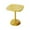 Yellow, variant on YOTQUSKI Round Side Table, Small Tea Wooden Table, Drink Table for Small Spaces, Modern End Table with Pedestal for Living Room, Bedroom, Corners & Office