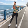 thumbnail image 6 of FORMRS Womens Long Sleeve Shirts UPF 50+ Sun Protection Quick Dry Fishing Hiking Tops, Size S-2XL, Blooming Flowers, 6 of 8