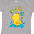 thumbnail image 4 of Inktastic Quack Quack Cute Duckling with Flowers Boys or Girls Baby Bodysuit, 4 of 5