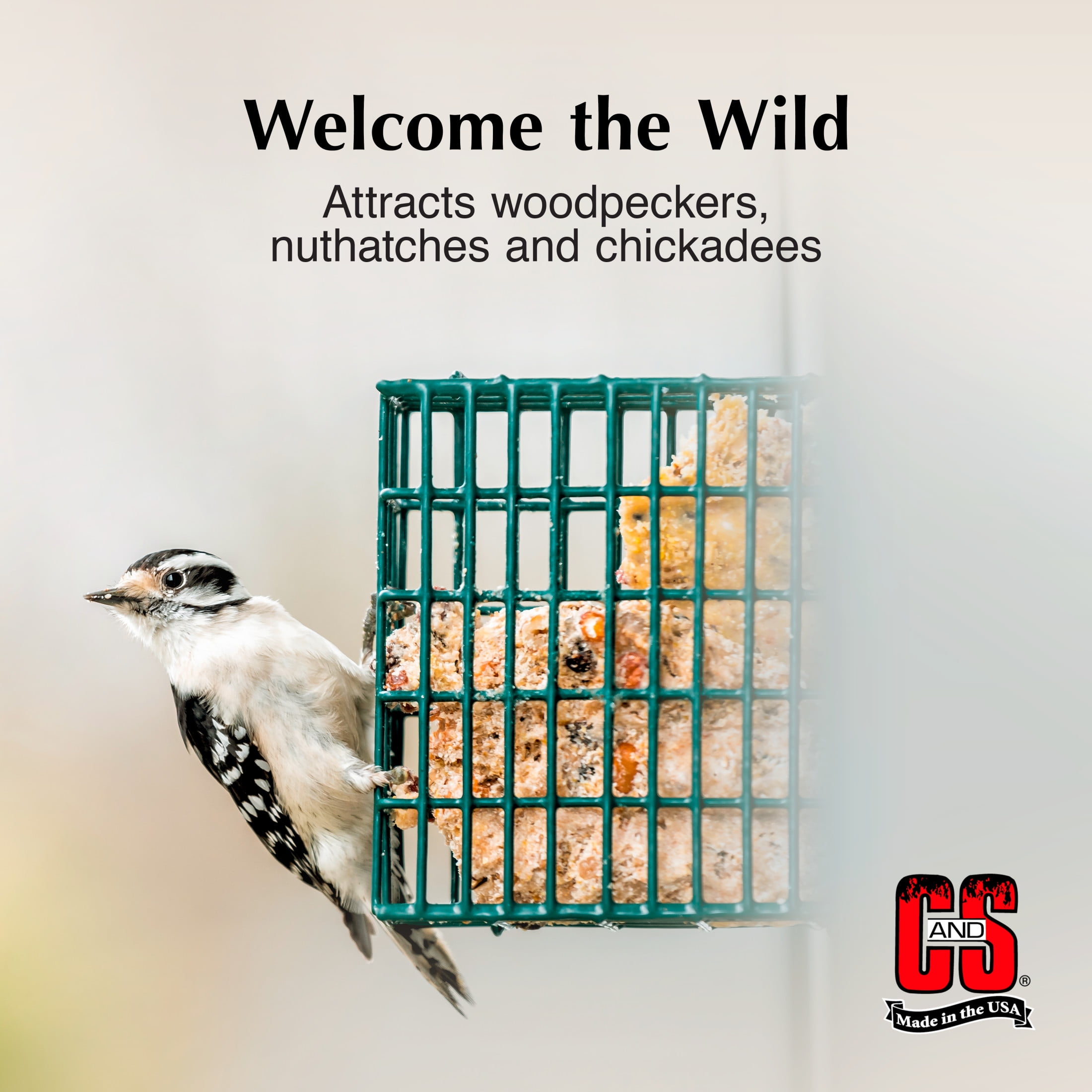 (4 pack) C&S High Energy Suet Treat, for Wild Birds, 11.75 Ounces, 1 Pack
