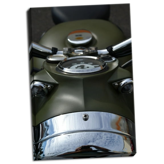 Gango Home Decor Motorcycle II by Brian Moore (Ready to Hang); One 24x36in Hand-Stretched Canvas