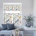 thumbnail image 6 of 3 Piece Kitchen Curtains and Valances Set Dragonfly Cafe Curtains 36 Inch Length Watercolor Colorful Nature Painting Art Valance & Tier Curtain for Living Room Bedroom Small Window 54"x18"+27"x36"*2, 6 of 6