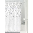 thumbnail image 4 of Mainstays Raindrops Waterproof PEVA Shower Curtain, 70" x 72", Blue, 4 of 6