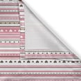 thumbnail image 4 of Ambesonne Romantic Valance Pack of 2, Hearts Dots Stripes, 54"X12", Pale Pink Dark Brown Tan, 4 of 5