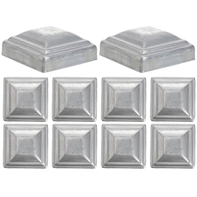 Square post cap 10pcs Post Toppers Fence Post Cap Outdoor Lawn Fence