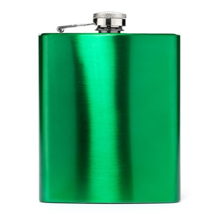 

Green Gloss 7oz Stainless Steel Hip Flask