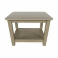 thumbnail image 4 of WestinTrends Tuscany Outdoor Side Table, All Weather HIPS 2 Tier Adirondack Small Patio Table with Storage, Taupe, 4 of 9