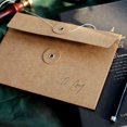 thumbnail image 4 of 20 envelopes retro simple kraft paper winding hand account ins thick literary notes love letter envelope bag (excluding products other than envelopes), 4 of 5