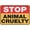Warning Sign 1, variant on Street Sign Metal Tin Signs Stop Animal Cruelty Sign Metal 8X12 Rust Free Aluminum,Indoor & Outdoor Use for Fence and Yard