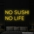 thumbnail image 2 of Glowneon No Sushi No Life Neon Sign, Sushi Led Sign, Japanese Food Sign, Sushi Decor Store, 2 of 5